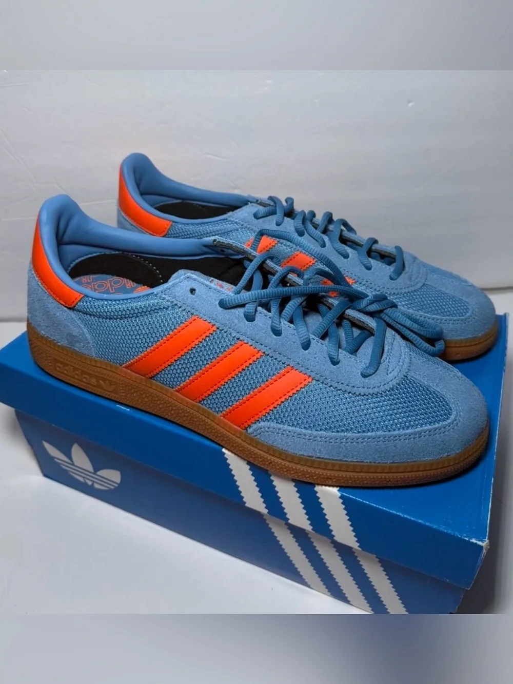 Adidas Handball Spezial - Men’s 10.5 (Wmn’s 11.5) - Blue Orange JH5445